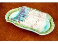 English Majolica Asparagus Serving Tray