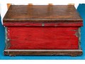 Stylish Painted Hinged Blanket Chest