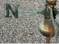 Antique Iron And Copper Rooster Weather Vane