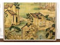 Chinese Lacquer Painting On Board, Canton Landscape