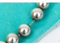Tiffany & Co. Sterling Silver Striking 12.75 Mm Bead Necklace