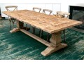 Restoration Hardware French Country Style Oak Extension Trestle Table
