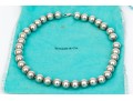Tiffany & Co. Sterling Silver Striking 12.75 Mm Bead Necklace