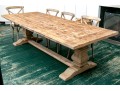 Restoration Hardware French Country Style Oak Extension Trestle Table