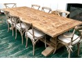 Restoration Hardware French Country Style Oak Extension Trestle Table