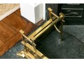Quality Art Nouveau Inspired Brass Fireplace Fender