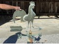 Antique Iron And Copper Rooster Weather Vane