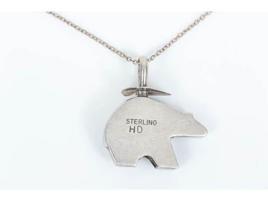 Sterling Silver Assorted Lot Of Striking Southwestern Style Bear Motif Jewelry Pieces