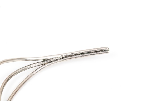 Sterling Silver Wide Fabulous Wide Cultured Grey Mabe Pearl Wire Choker 