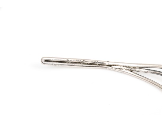 Sterling Silver Wide Fabulous Wide Cultured Grey Mabe Pearl Wire Choker 