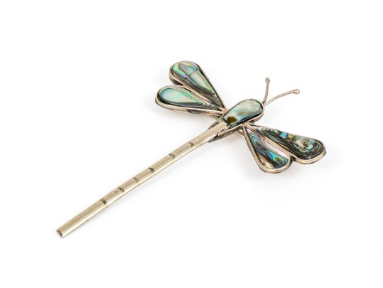 Lot Of Assorted Lot Of Lovely Abalone Jewelry Pieces, Sterling And Silverplate