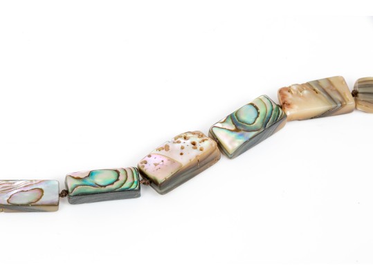 Lot Of Assorted Lot Of Lovely Abalone Jewelry Pieces, Sterling And Silverplate