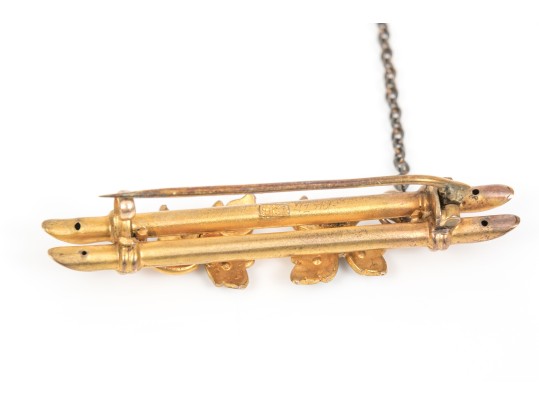 9k Yellow Gold Lot Of Vintage And Antique Bar Pins