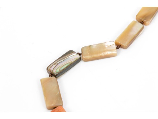 Lot Of Assorted Lot Of Lovely Abalone Jewelry Pieces, Sterling And Silverplate