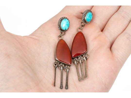 Lot Of Assorted Handsome Southwestern Style Sterling Silver Jewelry Pieces