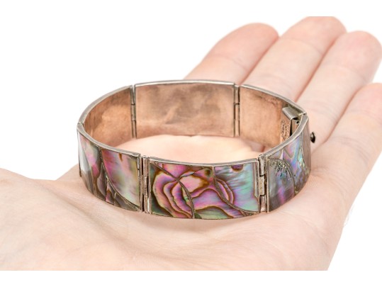 Lot Of Assorted Lovely Abalone Set Southwestern Sterling Silver Jewelry Pieces