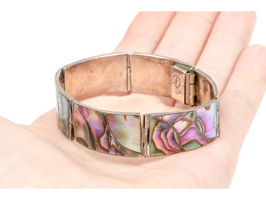 Lot Of Assorted Lovely Abalone Set Southwestern Sterling Silver Jewelry Pieces