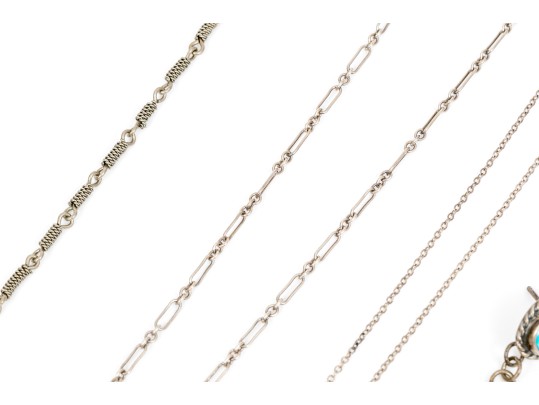 Lot Of Assorted Handsome Southwestern Style Sterling Silver Jewelry Pieces