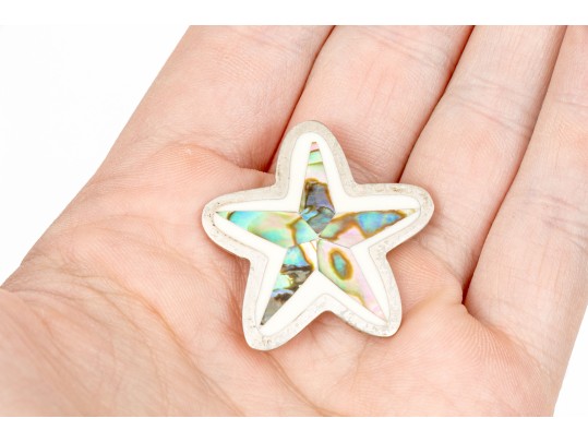 Lot Of Assorted Lovely Abalone Set Southwestern Sterling Silver Jewelry Pieces