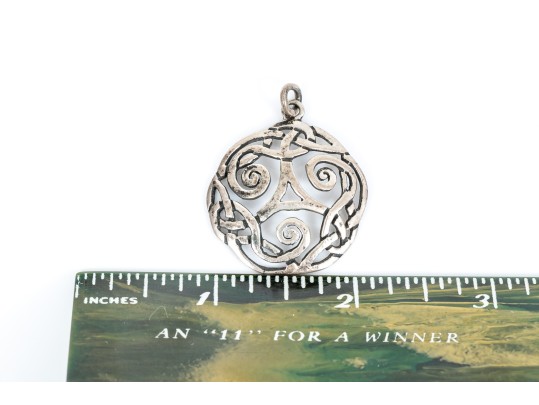 Assorted Lot Of Striking Sterling Silver Celtic Motif Jewelry Pieces