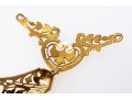 10k Yellow Gold Filigree Necklace Center, No Chain