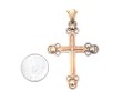14k Gold Striking Vintage Large Decorative Cross