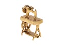 Dainty 14K Sewing Machine Charm Pendant