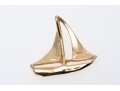 Cheerful 14K Sail Boat Charm Pendant