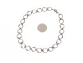 Sterling Silver Set Of Matching Wire And Ball Motif Choker And Anklet Set