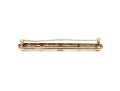 14k Gold Vintage Lovely Blue Sapphire And Diamond Lattice Bar Pin