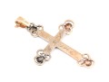 14k Gold Striking Vintage Large Decorative Cross