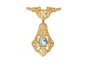 10k Yellow Gold Filigree Necklace Center, No Chain