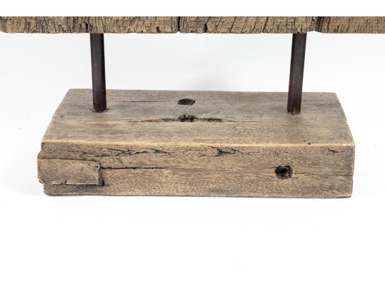 Contemporary Bhuddist Wood Altar Sculpture 