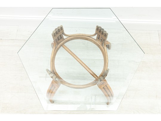 Palm Beach Regency Hexagonal Side Table