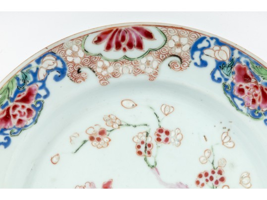 18th Century Famille Rose Porcelain Chinese Export Plate