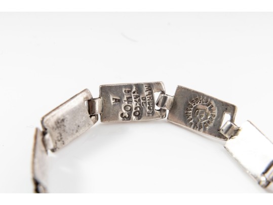 Margot De Taxco Silver & Enamel Bracelet