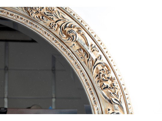 Silver-Tone Contemporary Carved 39