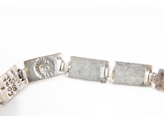 Margot De Taxco Silver & Enamel Bracelet
