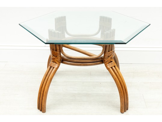 Palm Beach Regency Hexagonal Side Table