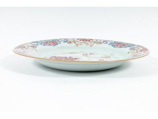18th Century Famille Rose Porcelain Chinese Export Plate