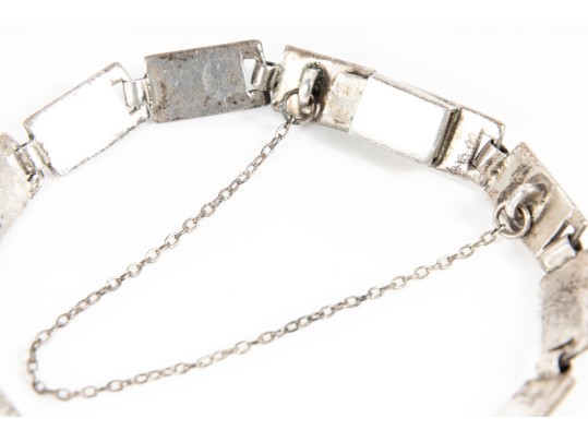 Margot De Taxco Silver & Enamel Bracelet