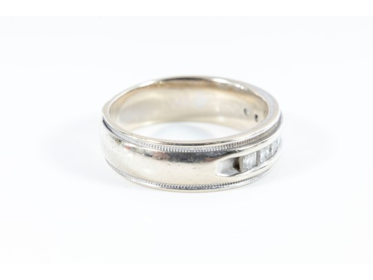 Men's Diamond & 14K Band (Size 9)