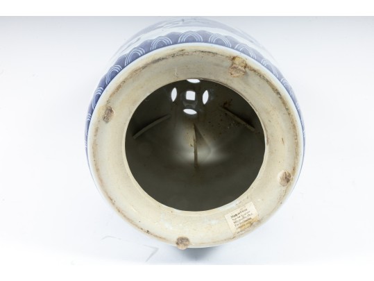 Chinese Blue/White Porcelain Garden Stool 