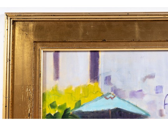 Hannah Cole Buie (American, B. 1955) Framed Oil On Canvas Landscape