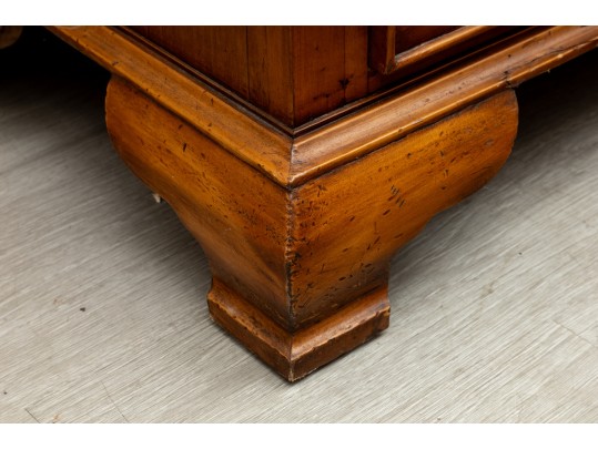 1970's Georgian Style Maple Wood Secretary 