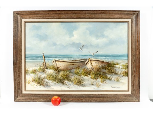 Jack Willson (20th Century) Oil On Canvas Beachside Landscape