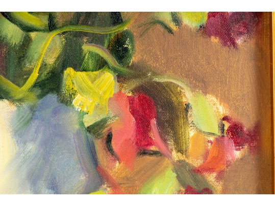 Hannah Cole Buie (American, B. 1955) Oil On Canvas Still Life Painting