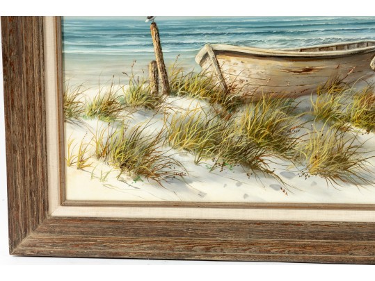 Jack Willson (20th Century) Oil On Canvas Beachside Landscape