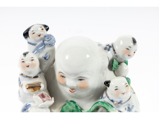 Chinese Porcelain Smiling Bhudda