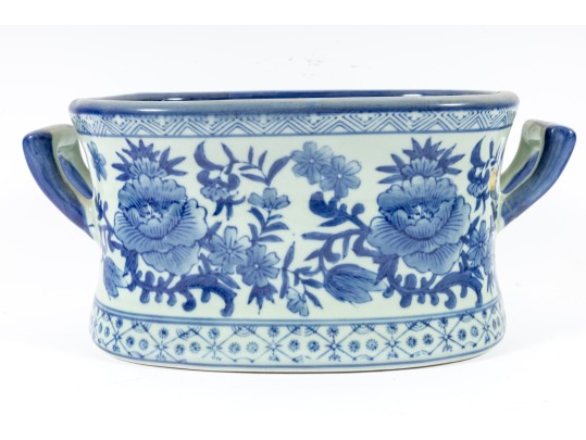 Chinese 20th Century Foot Bath Floral Planter
